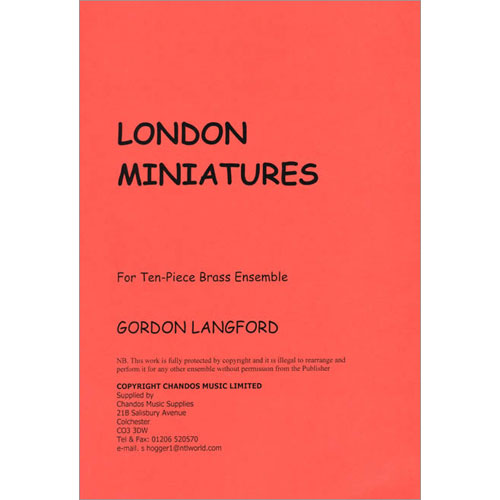 ロンドンの小景（全6楽章）：ゴードン・ラングフォード [金管10重奏]