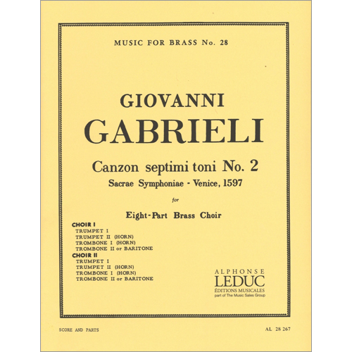 第7旋法による8声のカンツォン第2番：ジョヴァンニ・ガブリエリ / ロバート・キング [金管8重奏]